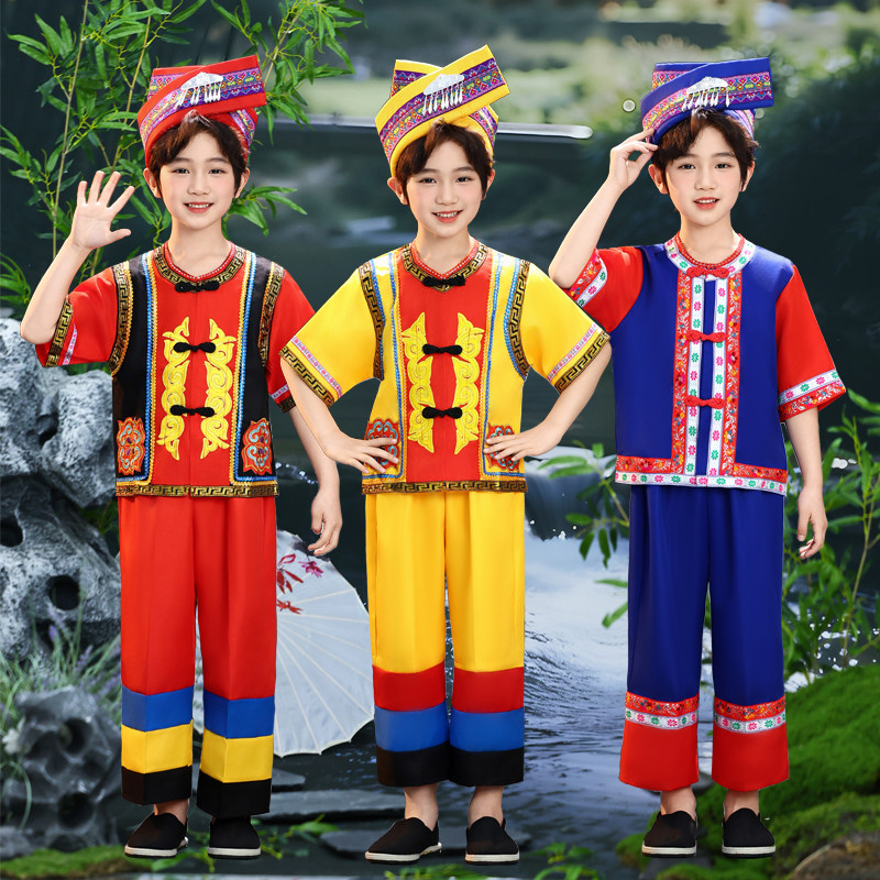 三月三儿童民族服装广西壮族图片