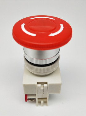 自锁Y090 LAY37-01ZS 11ZS单边紧急停止蘑菇头按钮开关22mm