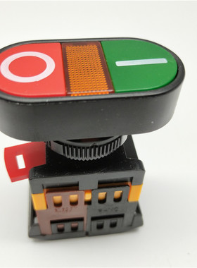 椭圆形APBB-22N 双键双位带灯自复位控制按钮开关孔径22mm/25mm