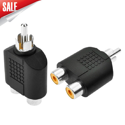 RCA莲花公转2母音频转接头