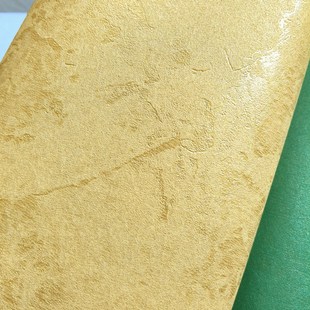 金黄色高精密环保无缝墙布高档餐厅背景明黄姜黄柠檬黄艺术漆壁布