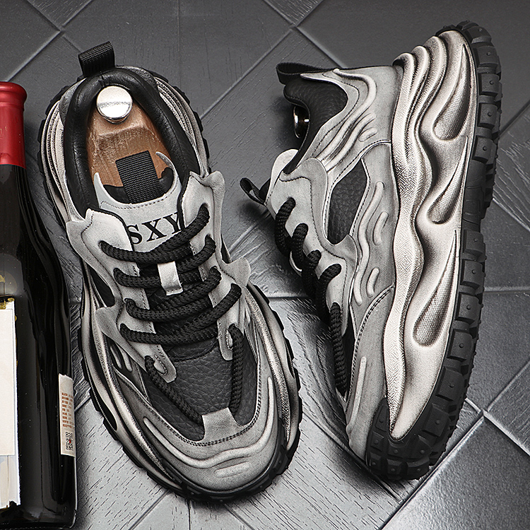 男士百搭时尚休闲厚底潮流低帮鞋子