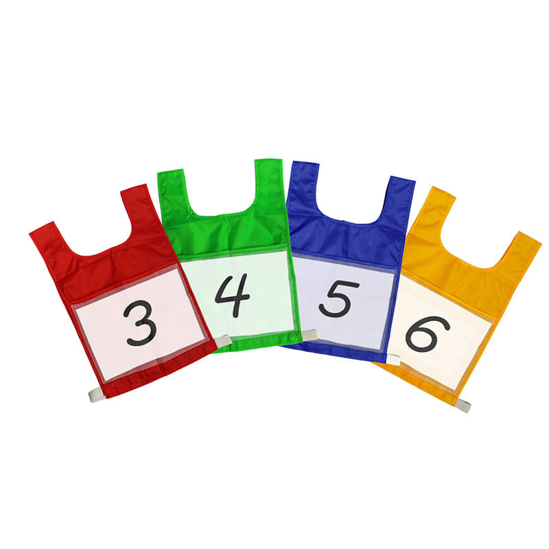 幼儿园户外拓展活动分组对抗游戏儿童马甲早教双面插卡式教学背心