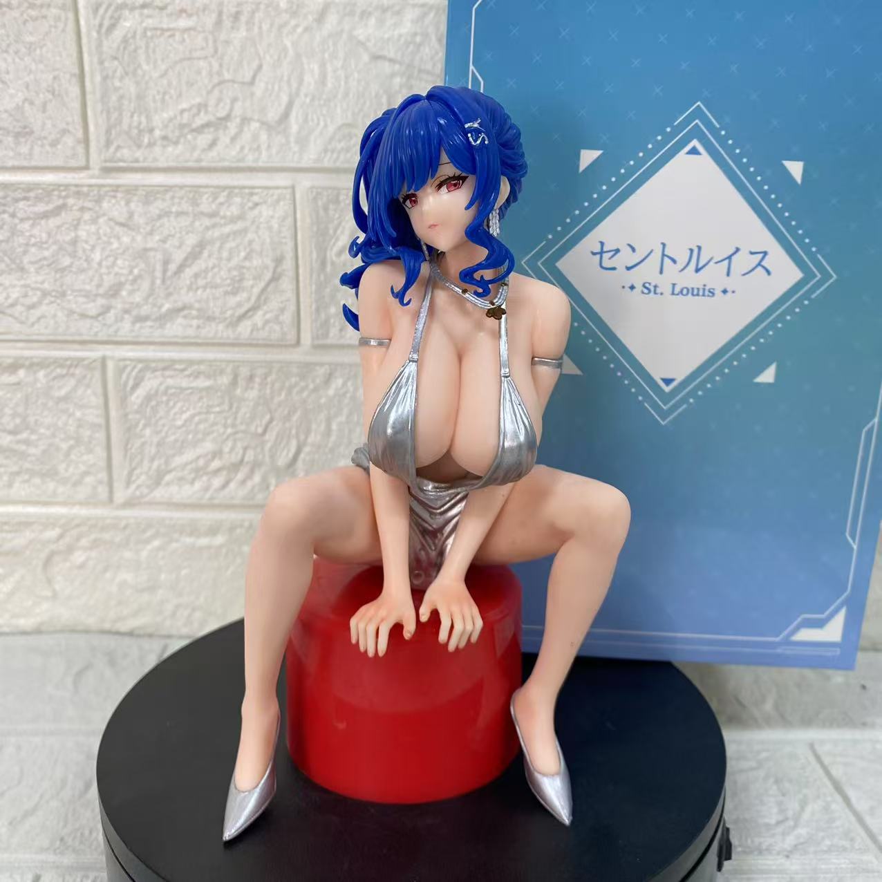 碧蓝航线圣路易斯圣姨坐姿圣路易斯二次元周边美少女手办摆件