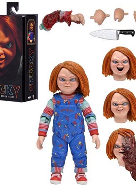 NECA鬼娃回魂 恰奇Chucky cult 鬼娃恰吉 恐怖鬼娃娃人偶手办盒装