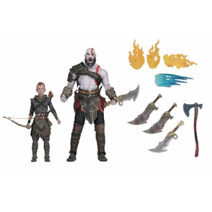 God War4 战神4奎托斯 手办 NECA 阿特柔斯父子套装 2018