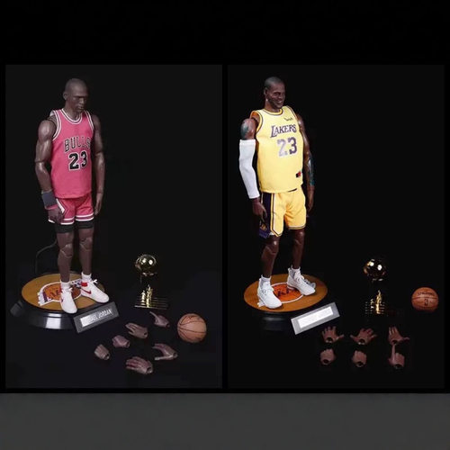 NBA篮球明星湖人队1/6詹姆斯乔丹