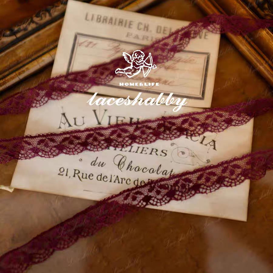 法国进口古法列维斯蕾丝leaves lace手工DIY高定法蕾丝花边-094