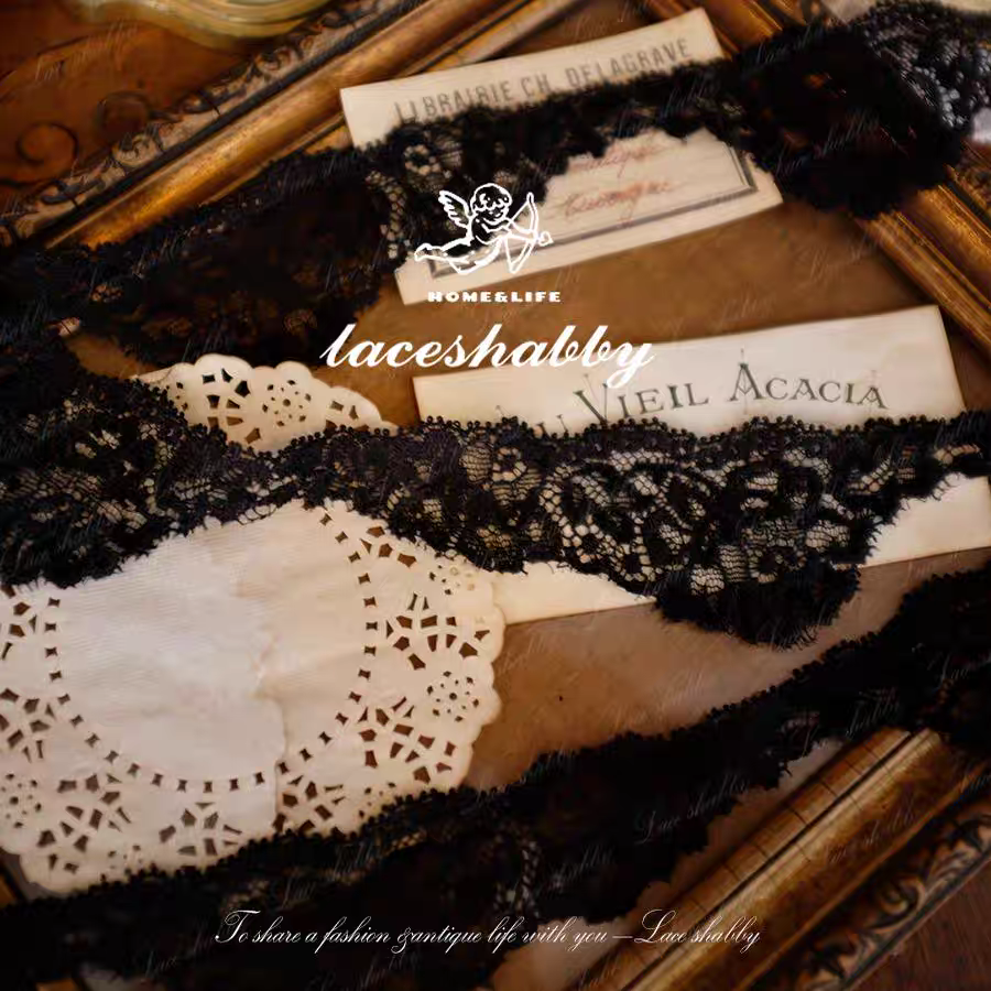 法国进口古法列维斯蕾丝leaves lace手工DIY高定法蕾丝花边-105