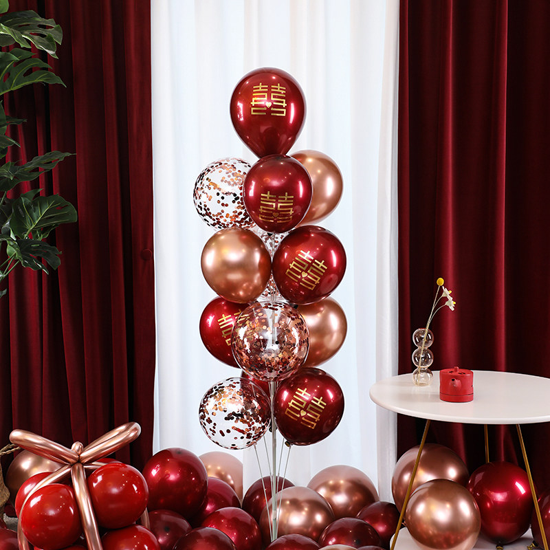 创意地飘空气球结婚房底座桌飘