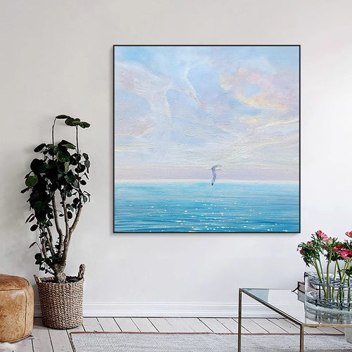现代简约海鸥客厅装饰画方