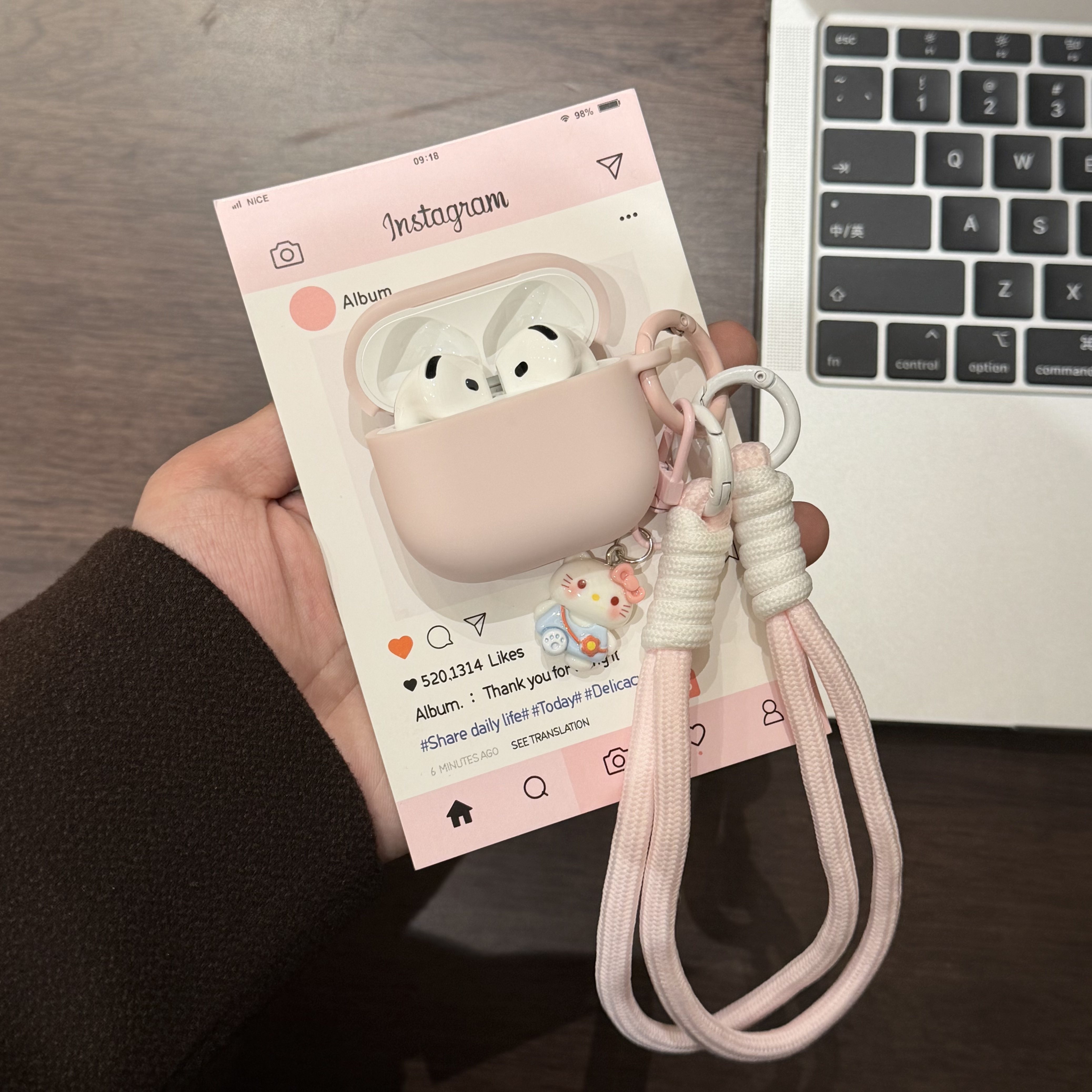 樱花粉适用苹果airpodspro3保护套airpods4代保护壳airpodspro2代耳机壳硅胶软壳连体保护壳防摔挂绳挂钩防丢,3C数码配件,耳机保护套,淘宝优惠券,粉丝福利购,淘宝优惠卷