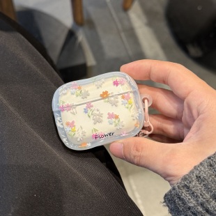 少女心春日ins小众彩色花朵适用苹果AirPods4保护壳AirPodsPro/pro2耳机套无线蓝牙Airpodspro3硅胶软壳女
