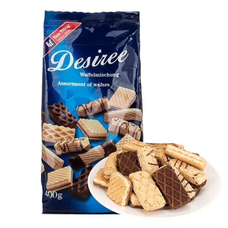 德国进口汉斯星期五曲奇巧克力夹心威化饼干礼盒大礼包年货800g