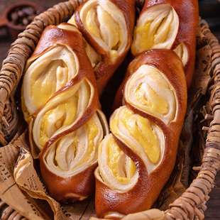 海盐柠檬芝士碱水面包奶酪香香碱水棒韧性有嚼劲下午茶零食代餐