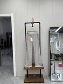 百搭休闲通勤春秋款 格子款 高腰休闲裤 时尚 阔腿裤