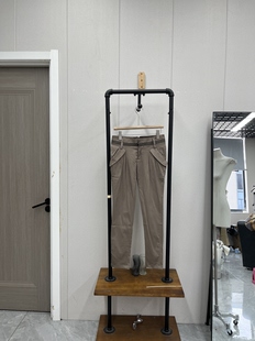 复古春秋美拉德色系中高腰直筒休闲裤 显瘦通勤减龄