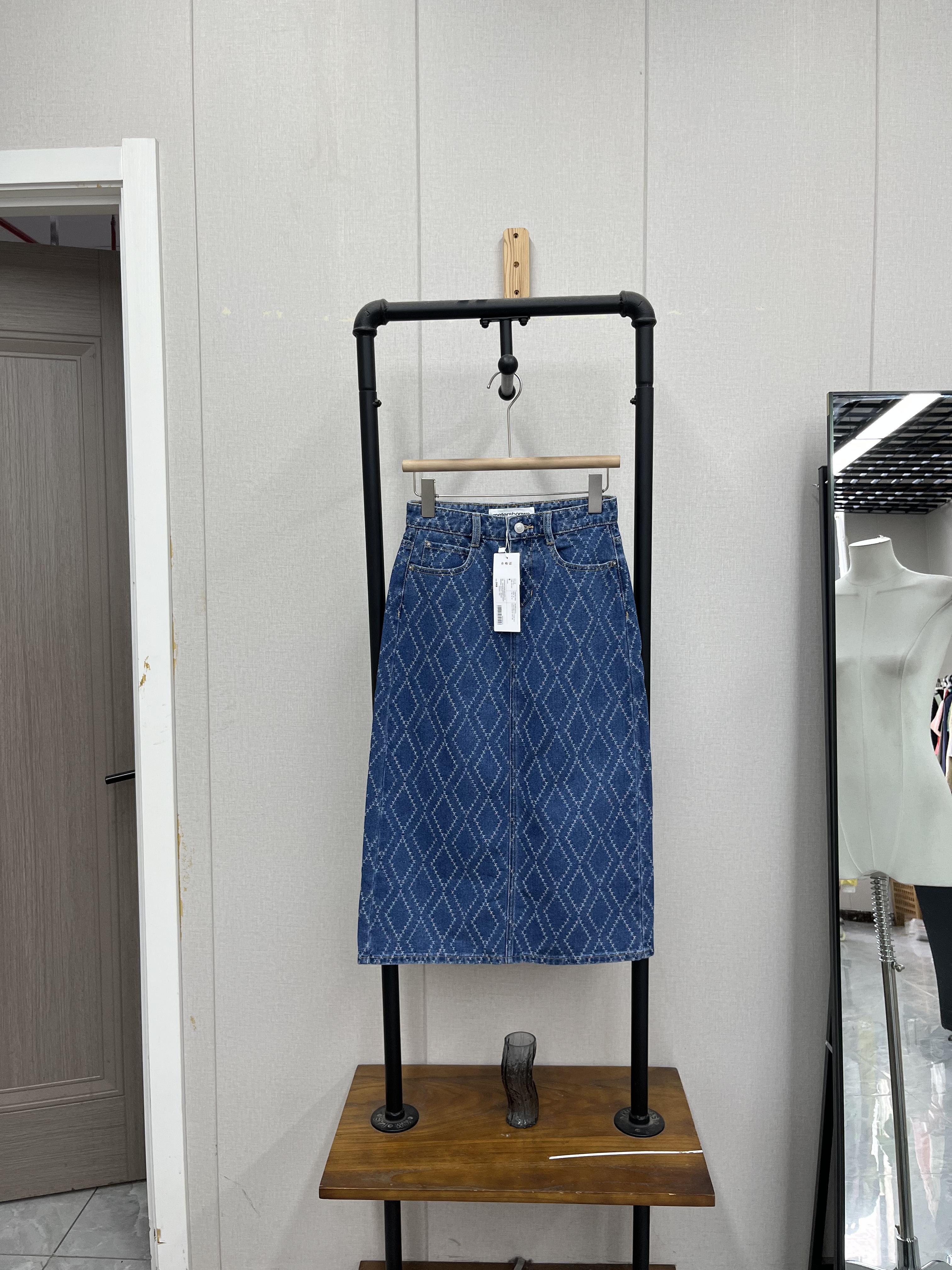 牛仔复古半身裙长裙精致百搭休闲春夏款显瘦修身减龄款