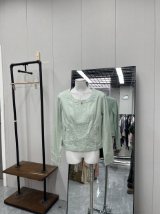 春秋显瘦 圆领拉链款 高品质时尚 外套清新绿色甜美时尚