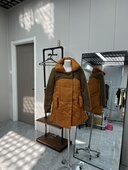 这件太厚了 加绒加厚呢料拼接棉服外套高级内里加绒中长保暖厚实