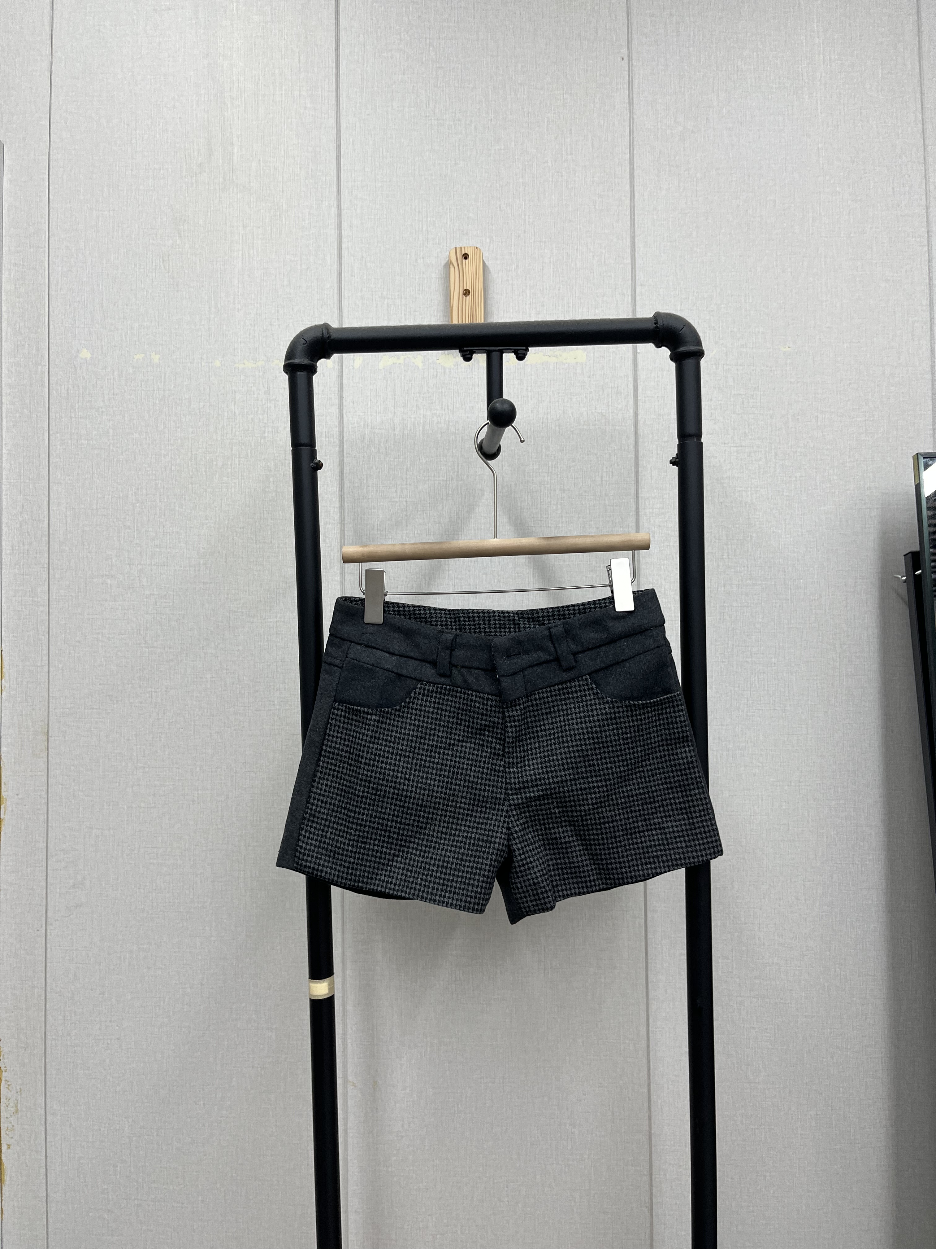 复古格子呢料短裤中低腰百搭辣妹休闲秋冬减龄气质