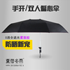 創意背包遮陽傘霧面膠塗層三折偏心傘旅行用雙頂晴雨釣魚防曬神器
