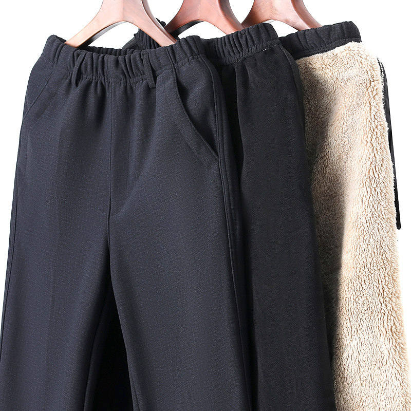 秋冬季爸爸裤子加绒加厚中老年人男裤羊羔绒中年男士保暖棉裤外穿在类目 男装, 休闲裤中 - 来自Buy2taobao.com提供专业的淘宝代购服务