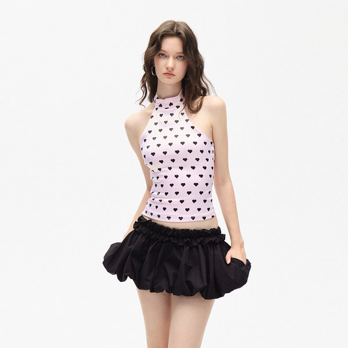 AE30 SAINT 有口袋泡泡短裙 花苞腰头显腰臀比裙裤