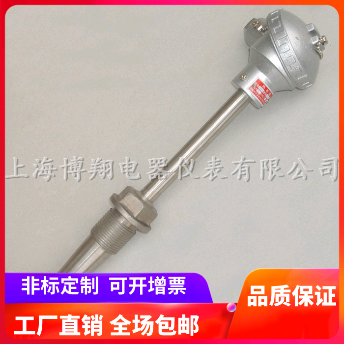 上海博翔 锥形热电偶 WRN-630 K型热电偶 温度传感器 测温棒