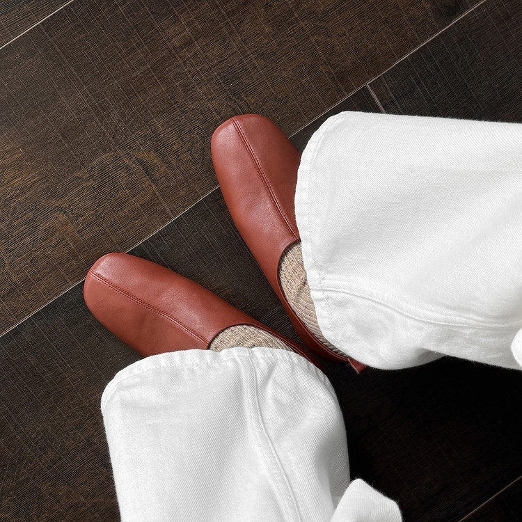 2026新款真皮深口单鞋女方头低跟一脚蹬乐福鞋通勤百搭软皮舒适,女鞋,深口单鞋,淘宝优惠券,粉丝福利购,淘宝优惠卷