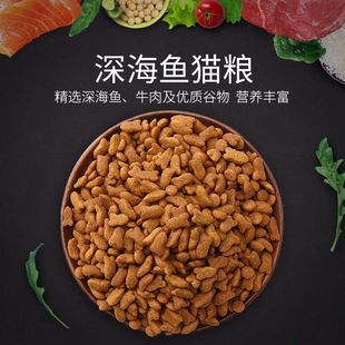高品质猫粮通用型天然猫粮成猫专用鱼肉海洋鱼深海鱼蓝猫幼猫4斤