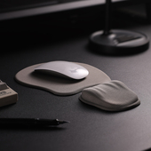 记忆棉填充护腕鼠标垫办公室护手腕垫子滑鼠垫腕托掌托男女纯色