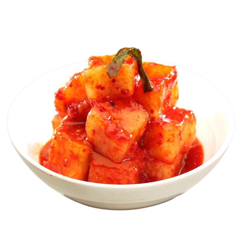 三口一品朝鲜萝卜下饭菜