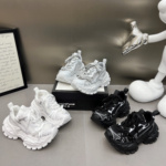 巴黎绑带老爹鞋女2025新款网面系带运动休闲鞋松糕厚底低帮鞋单鞋