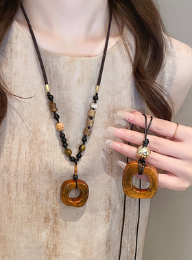 国风禅意串珠项链女新中式