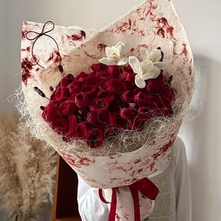 天然麻丝米白色麻丝鲜花花束包装装饰内衬乱麻丝纤维高级感