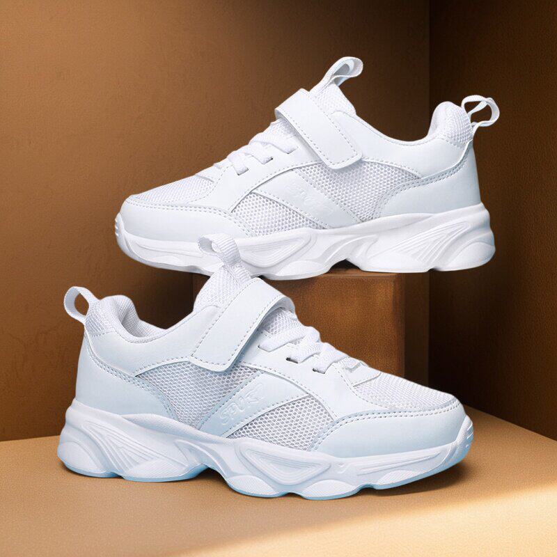 小学生白色鞋子儿童小白鞋女童春季男大童小白鞋儿童运动鞋板鞋