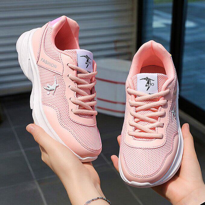 36码37码女大童运动鞋春夏网面透气轻便鞋子女初中生大码运动鞋