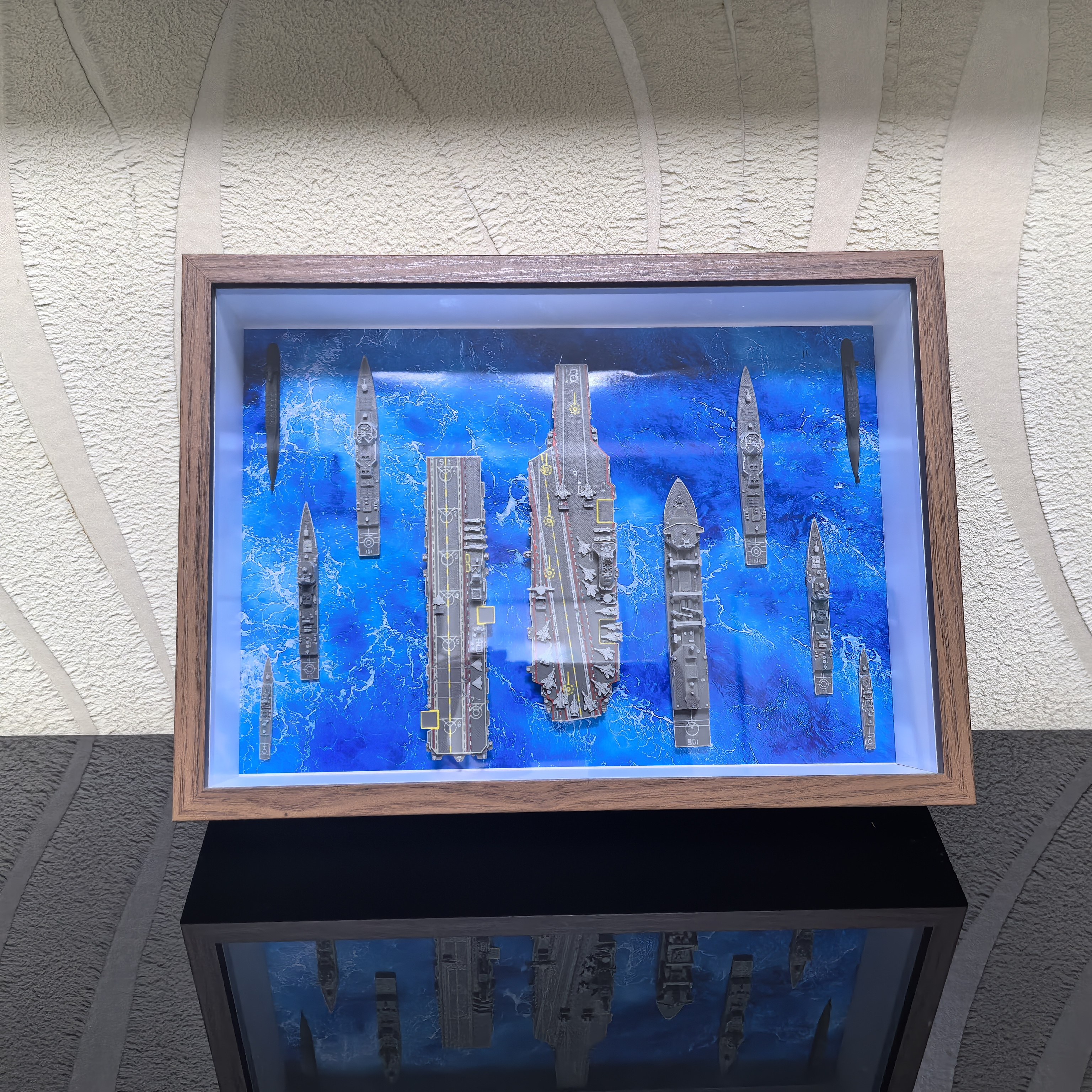 福建舰航母编队辽宁舰山东舰缩微模型相框军事模型展示盒桌面摆件,节庆用品/礼品,文化创意纸雕灯,淘宝优惠券,粉丝福利购,淘宝优惠卷