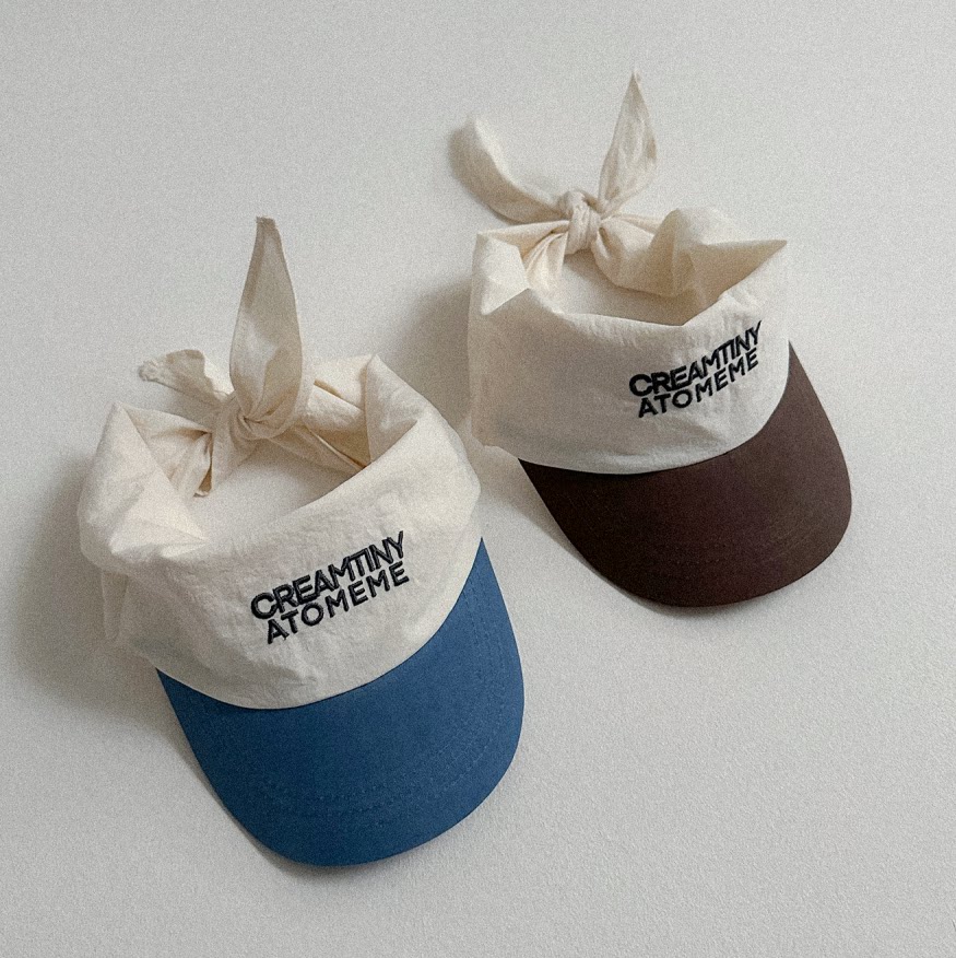 韩国进口儿童时尚洋气休闲遮阳鸭舌帽空顶棒球帽两用防晒披肩帽