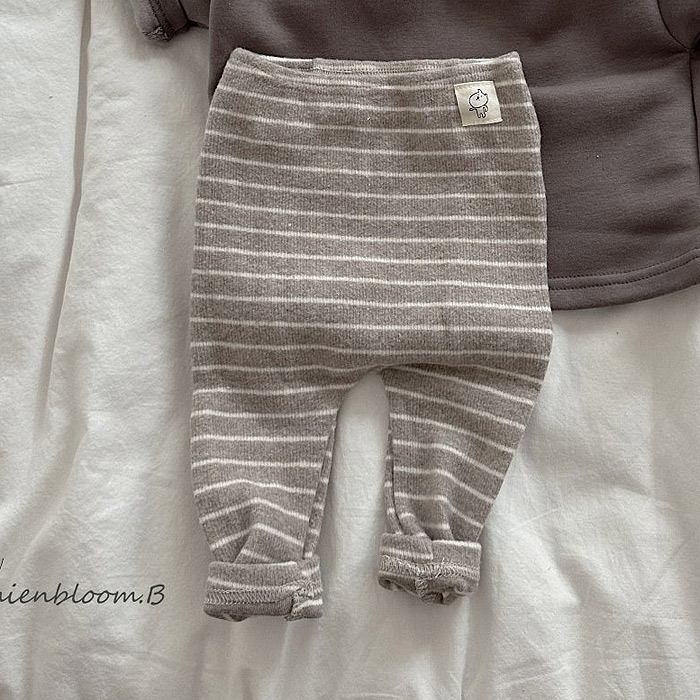 韩国进口婴幼儿男女宝宝春秋百搭条纹大PP打底裤弹力加厚大屁屁裤