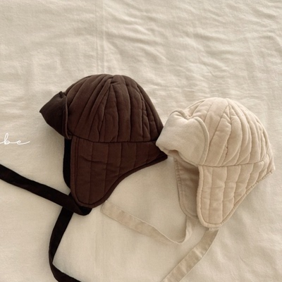 韩国进口婴幼儿冬过保暖护耳帽