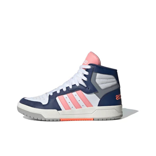 adidas adidas neo Entrap Mid耐磨中帮板鞋女款粉白蓝EH1451