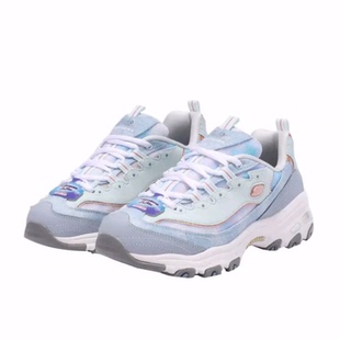 Skechers斯凯奇 D'LITES 1.0 低帮 老爹鞋 女款 蓝青