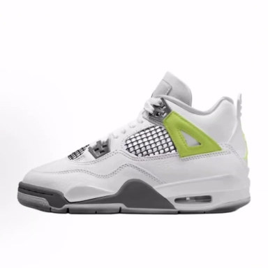 Jordan Air Jordan 4 Retro 柔软舒适  低帮 儿童篮球鞋 白色