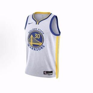 Nike 金州勇士队 球队 NBA Dri-FIT 印花篮球背心 男女同款 白色