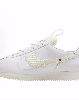 Nike Cortez系列 23舒适运动 耐磨 低帮 休闲跑步鞋 女款 白色