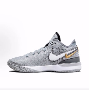 Nike LeBron NXXT Gen EP 系带 透气 低帮 篮球鞋 男款 灰色