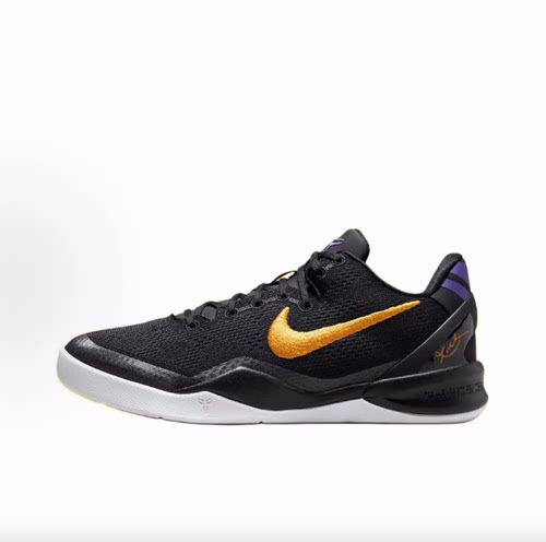 Nike Kobe 8 Protro Team Bank 低帮 儿童篮球鞋 黑色 男女同款