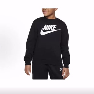 Sportswear 儿童款 Club Logo字母 Fleece Nike卫衣